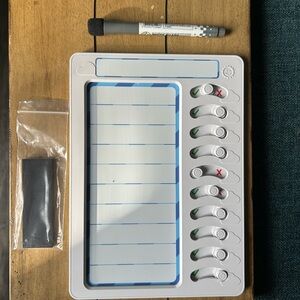 🌟NWOT Magnetic Chore Chart with sliders to mark complete/incomplete